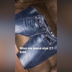 Miss me jeans size 27